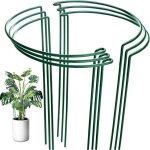 Lot de 6 tuteurs m�tal jardin verts pour tomates rosiers hortensias label