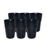 Lot de 6 verres à cocktail mojito couleur noir 33cl - verre incassable en san (acrylic) made in france ... Lot de 6 verres à cocktail mojito couleur noir 33cl - verre incassable en san (acrylic) made in france ...