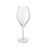 Lot de 6 verre � vin d�gustation dowee verre � pied en forme de tulipe 34cl - dimension : 7x23cm