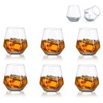 Gigicial verres à whisky - lot de 6 - 300 ml - verre sodocalcique - transparent Gigicial verres à whisky - lot de 6 - 300 ml - verre sodocalcique - transparent