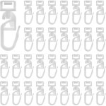 Lot de 60 crochets de rideaux pour rails crochets de rideaux � suspendre canal de 58 � 7 mm en plastique ...