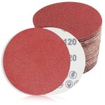Lot de 60 disques de ponage papier abrasifs disques abrasifs de 150 mm de diamtre grain 5xp40 / 60 ...