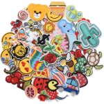 Lot de 60 patchs de broderie de styles vari�s et al�atoires � coudre ou � repasser pour v�tements accessoires ...