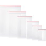 Sachet plastique transparent - xvx - lot de 600 - 6 tailles - zip - sac de protection