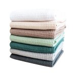 Lot de 7 chiffons de nettoyage gaufres chiffons absorbants réutilisables chiffons de fenêtre torchons ... Lot de 7 chiffons de nettoyage gaufres chiffons absorbants réutilisables chiffons de fenêtre torchons ...