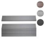 Lot de 7 lattes pour brise - vue en wpc sarthe planches brise - vent env. 1m� - 90cm anthracite