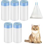 Lot de 75 sacs poubelle biodégradables pour litière pour chat avec poignée de transport sacs poubelle ... Lot de 75 sacs poubelle biodégradables pour litière pour chat avec poignée de transport sacs poubelle ...