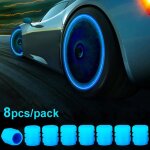 Lot de 8 bouchons de valve de pneu lumineux pour voiture fluorescents lumineux pour moto vélo roue moyeu ... Lot de 8 bouchons de valve de pneu lumineux pour voiture fluorescents lumineux pour moto vélo roue moyeu ...