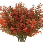 Lot 8 buis artificiels dautomne plantes artificielles dautomne non dcolorantes fausse verdure intrieur ...