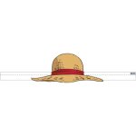 8 coiffes carton one piece luffy pirate enfant blanc