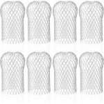 Lot de 8 crapaudine de gouttire en aluminium filtres de gouttire flexible et durable