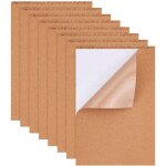 Lot de 8 feuilles de li�ge autocollantes format a4 (2 mm d�paisseur) avec isolation rectangulaire et ...