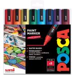 Lot de 8 marqueurs À peinture pc - 5m - pointe de 18 À 25 mm - classique (a) dans une pochette en plastique ... Lot de 8 marqueurs À peinture pc - 5m - pointe de 18 À 25 mm - classique (a) dans une pochette en plastique ...
