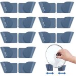 Lot de 8 paires de supports muraux pour couvercles de casseroles auto - adh�sifs sans perforation pour ...