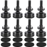 Lot de 8 pieds r�glables pour meubles - vis de r�glage - pieds de r�glage avec �crou � enfoncer - pour ...
