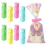 Lot de 8 pinces réutilisables colorées pour sacs en plastique (à presser) pour sceller les collations ... Lot de 8 pinces réutilisables colorées pour sacs en plastique (à presser) pour sceller les collations ...