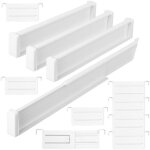 Lot de 8 sparateurs de tiroir rglables pour organiser et ranger les vtements de cuisine avec tapis ...