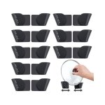 Lot de 8 supports de rangement pour couvercles de casseroles r�glables pour armoires de cuisine ultra ...