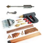 Lot de 86 outils de dbosselage de voiture - outil de rparation de bosses de soudure - extracteur de ...