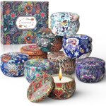 Lot de 9 bougies parfum�es cadeau pour femmebougie parfum�es noel decorationidee cadeau anniversairecoffret ...