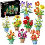 Lot de 9 fleurs miniatures à construire ? kit botanique diy avec pots blocs 36 mm décoration créative ... Lot de 9 fleurs miniatures à construire ? kit botanique diy avec pots blocs 36 mm décoration créative ...