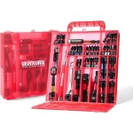 Lot de 99 embouts de vissage lot de 99 en acier s2 magn�tique avec bo�te de rangement rouge