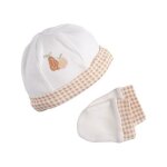 Lot bonnet et moufles bb en