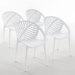 Chaises empilables - vivian - polypropylène renforcé - design moderne - usage intérieur et extérieur ... Chaises empilables - vivian - polypropylène renforcé - design moderne - usage intérieur et extérieur ...