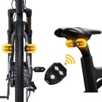 Lot de clignotants de vélo sans fil rechargeables par usb avec télécommande pour vélo de nuit a164 Lot de clignotants de vélo sans fil rechargeables par usb avec télécommande pour vélo de nuit a164