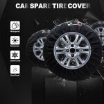 Lot de housses de pneus 13 - 17 housse roue de secours imperm�able housses de protection de roue de voiture ...