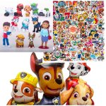 Jouet - pat patrouille - lot anniversaire - 12 figurines - 4 ballons h�lium - autocollants waterproof ...