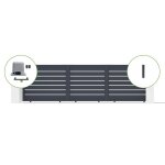 Lot portail coulissant et motorisation - casanoov - vogel - 5m h. 145cm - gris - aluminium / motorisation ...