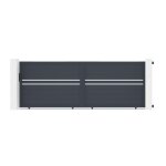 Lot portail coulissant et portillon - casanoov - cimone - 4m h. 147cm / portillon 1m h. 147cm - gris ...