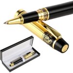Lot de stylos À bille de luxe Épais de 05 mmlourd joli stylo À bille en métal noir avec 2 recharges noiresstyl ... Lot de stylos À bille de luxe Épais de 05 mmlourd joli stylo À bille en métal noir avec 2 recharges noiresstyl ...