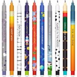 Lot de stylos gel effa�ables - febest - encre effa�able thermosensible - multicolore - pointe 07 mm - ...