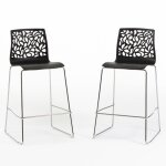 Lot de tabourets anna xl en résine fibre de verre et pieds métal hauteur dassise 65 cm (2 tabourets anthracite ... Lot de tabourets anna xl en résine fibre de verre et pieds métal hauteur dassise 65 cm (2 tabourets anthracite ...