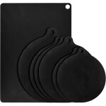 Lot de tapis plaque induction silicone - 7 pièces protege plaque cuisson induction noir - 18 / 22 / 24cm ... Lot de tapis plaque induction silicone - 7 pièces protege plaque cuisson induction noir - 18 / 22 / 24cm ...