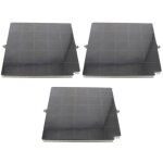 Lot de trois filtres  charbon airforce fc120 affcaf16cs 260x256x17 mm hotte 480122100934 airforce arthur ...