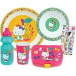 Lot vaisselle - fun house - hello kitty - verre assiette creuse �16 cm asiette �22 cm couverts gourde ...