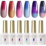 Lot vernis semi permanent cam�l�on 6pcs change de couleurs temp�rature vernis � ongle thermique uv led ...