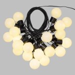 Lotti guirlande lumineuse ext�rieure d�t� - 20 ampoules g50 led - 36 w - �50 x h60 mm - blanc chaud - ...