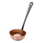 Louche en cuivre massif avec manche en fonte - baumalu - diamètre 11 cm Louche en cuivre massif avec manche en fonte - baumalu - diamètre 11 cm