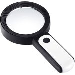 Loupe 30x grande loupe avec 18 led loupe de poche loupe en verre 100 mm avec 3 modes loupe claire pour ... Loupe 30x grande loupe avec 18 led loupe de poche loupe en verre 100 mm avec 3 modes loupe claire pour ...