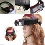 Loupe frontale - non spcifi - 10x grossissement - led dtachable - rglable - noir
