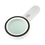 Loupe grossissante 30x avec lampe led 125 mm loupe clairante  double lentille en verre loupe lumineuse ...