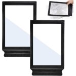 Loupe de lecture pleine page 2 pices 3x loupe rectangulaire  main grande loupe design lger large champ ...