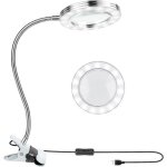 Loupe led avec clip �clairage 8x � 360� aliment�e par usb clip en m�tal loisirs lecture cr�ation artistique ...