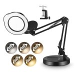 Loupe led avec lumire et support grossissement de 15xloupe led 2 en 1 avec support et pince lampe loupe ...