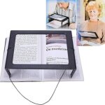 Loupe led rectangulaire mains libres grossissement 3x 4 lampes led pieds dépliants a4 pour malvoyants ... Loupe led rectangulaire mains libres grossissement 3x 4 lampes led pieds dépliants a4 pour malvoyants ...