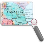 Loupe  main pliable avec large lentille horizontale facteur de grossissement x3 loupe de lecture rectangulair ...